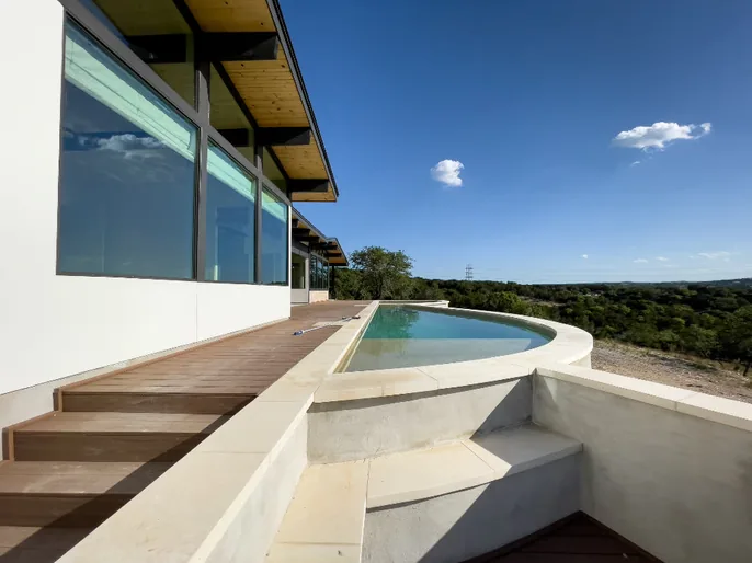 Piscina com aquecimento solar