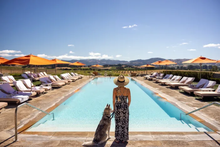 Piscina com aquecimento solar