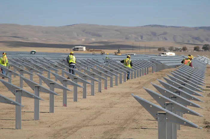 Instalação de painéis solares